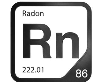 Radon Element Tile, Rn Periodic Table Wall Decor, Noble Gas Chemistry Gift, Science Teacher Classroom Decor