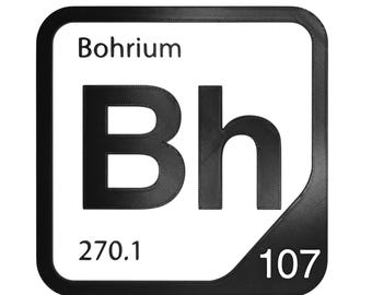 Bohrium Element Tile, Bh Periodic Table Wall Decor, Transition Metal Chemistry Gift, Science Teacher Classroom Decor