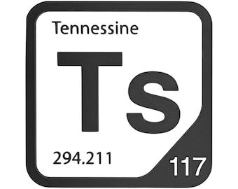 Tennessine Element Tile, Ts Periodic Table Wall Decor, Halogen Chemistry Gift, Science Teacher Classroom Decor