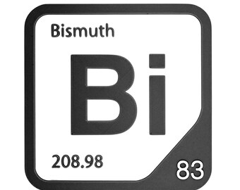 Bismuth Element Tile, Bi Periodic Table Wall Decor, Post-transition Metal Chemistry Gift, Science Teacher Classroom Decor