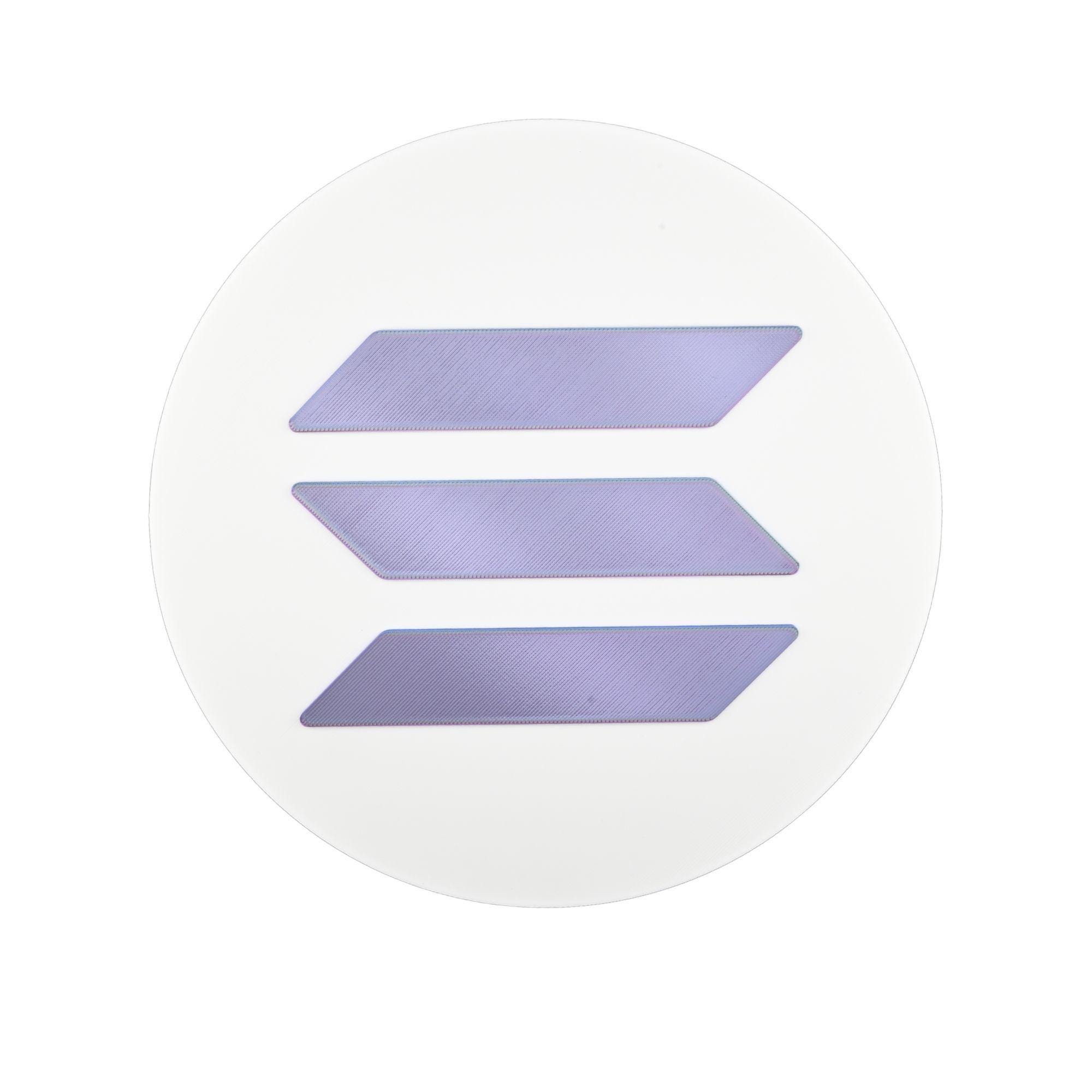 SOL Solana Wall Sign: Modern Crypto Logo Decor - Etsy