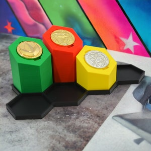 Mighty Power Rangers Coin Holder Stands, Display And Organize Your Collection, Power Ranger Coin Stand Holder, Mighty Display Organizer