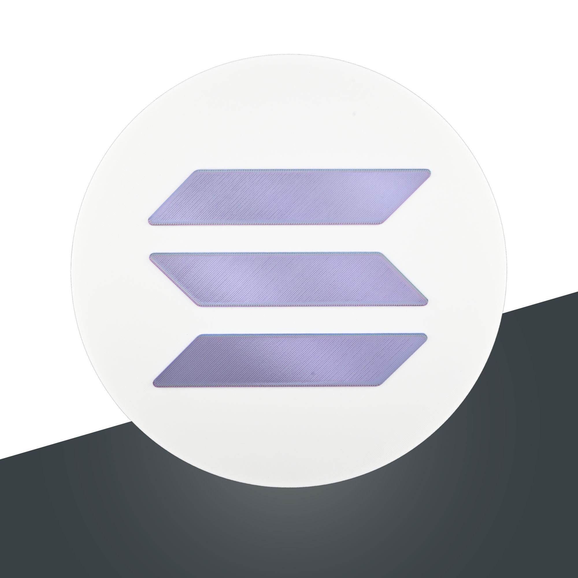 SOL Solana Wall Sign: Modern Crypto Logo Decor - Etsy