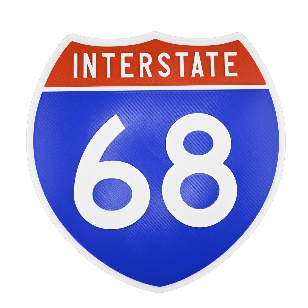 Interstate 68 - Road Sign Replica - Etsy