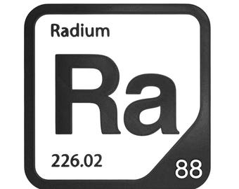 Radium Element Tile, Ra Periodic Table Wall Decor, Alkaline Earth Metal Chemistry Gift, Science Teacher Classroom Decor