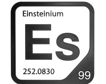 Einsteinium Element Tile, Es Periodic Table Wall Decor, Actinide Chemistry Gift, Science Teacher Classroom Decor