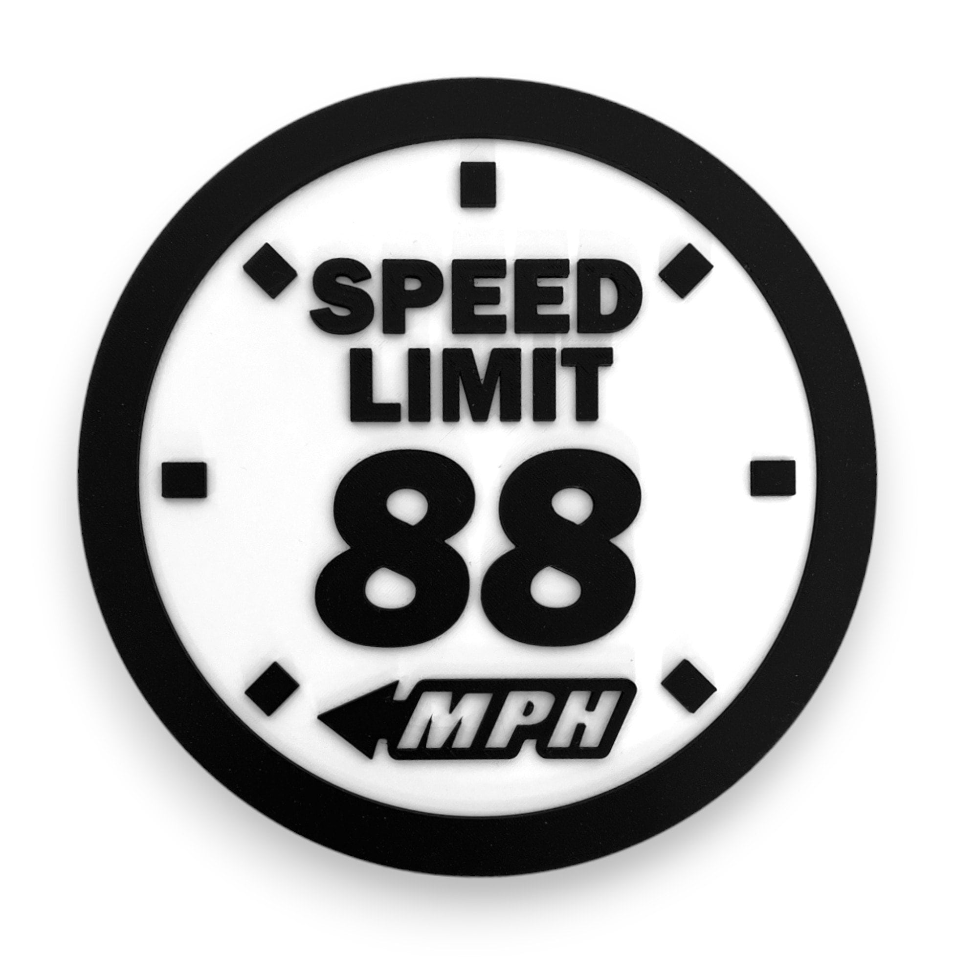 88 MPH Speedometer Sign: Delorean Inspired 3D Print - Etsy New Zealand