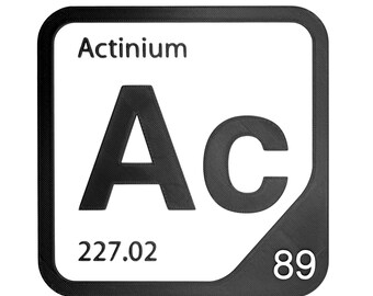 Actinium Element Tile, Ac Periodic Table Wall Decor, Actinide Chemistry Gift, Science Teacher Classroom Decor