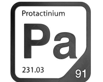 Protactinium Element Tile, Pa Periodic Table Wall Decor, Actinide Chemistry Gift, Science Teacher Classroom Decor