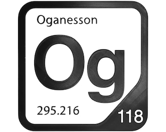 Oganesson Element Tile, Og Periodic Table Wall Decor, Noble Gas Chemistry Gift, Science Teacher Classroom Decor