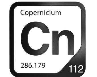 Copernicium Element Tile, Cn Periodic Table Wall Decor, Transition Metal Chemistry Gift, Science Teacher Classroom Decor