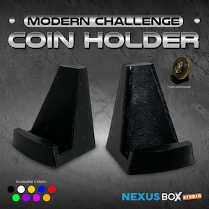 Modern Challenge Coin Holder Display, Military Coins Collection Organizer, Perfect Gift for Veterans, Display Stand for Coin Enthusiasts