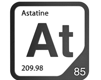 Astatine Element Tile, At Periodic Table Wall Decor, Halogen Chemistry Gift, Science Teacher Classroom Decor