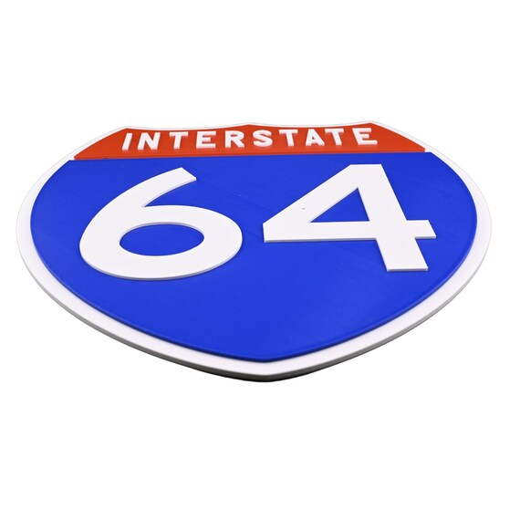 interstate ロードサイン Interstate 64 - Road Sign Replica - Etsy