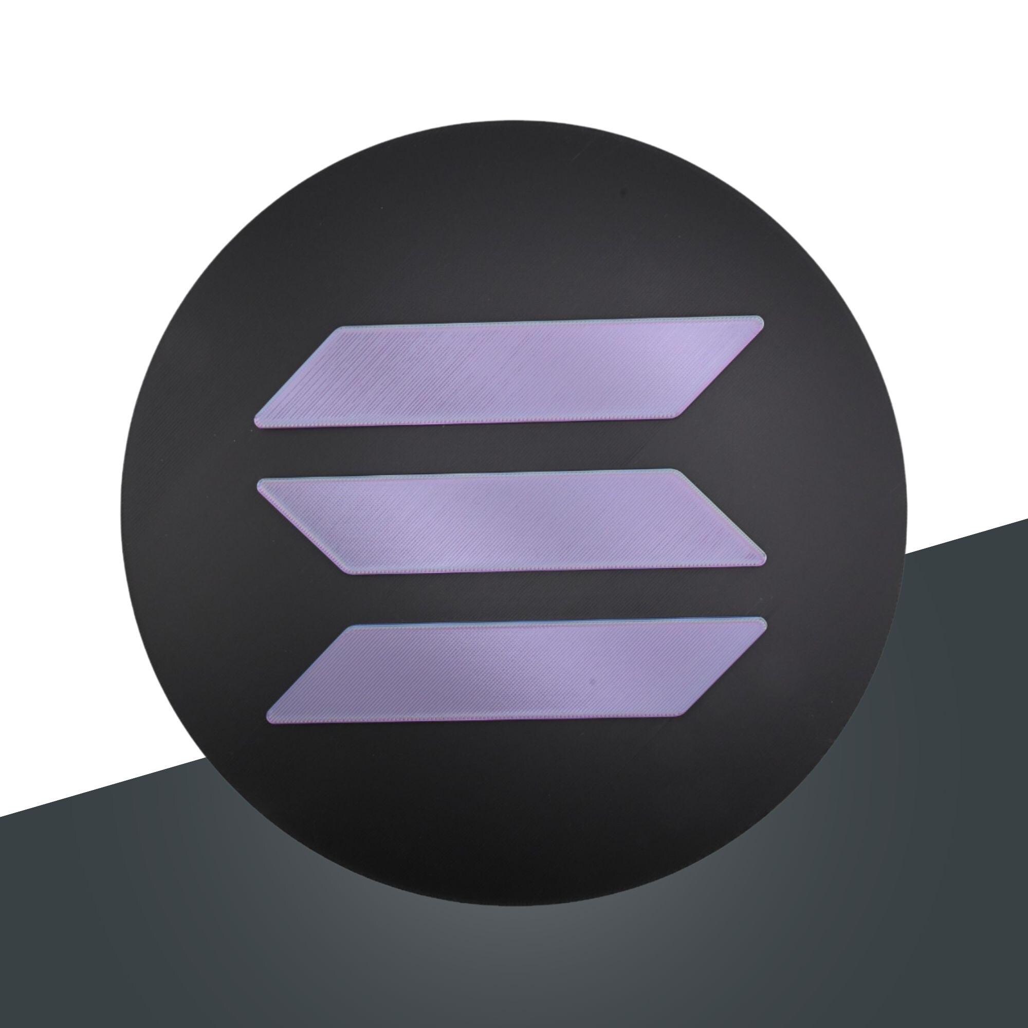 SOL Solana Wall Sign: Modern Crypto Logo Decor - Etsy