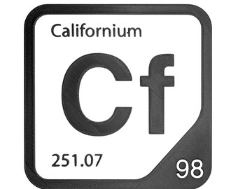 Californium Element Tile, Cf Periodic Table Wall Decor, Actinide Chemistry Gift, Science Teacher Classroom Decor