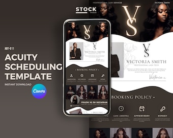 Acuity Scheduling Template Aesthetician Booking Website Template For Beautician Hair Acuity Website Banner Editable Acuity Booking Template