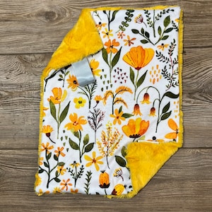 RTS Yellow Wild Flower Minky Lovey