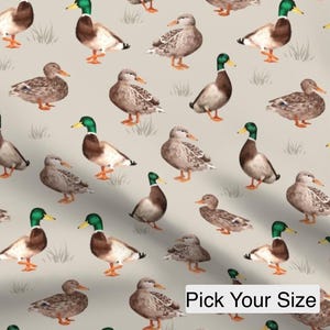 Pick Your Size Malard Duck Minky Blanket, Faux Furr Blanket, Duck Blanket, Neutral Blanket, Duck  Nursery, Duck Hunting, Hunting Nursery