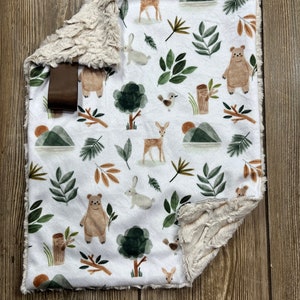 RTS Delicate Forest Animal Minky Lovey