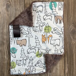RTS Woodland Animal Minky Lovey