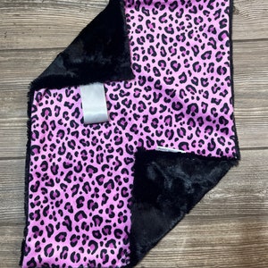 RTS Pink Cheetah Print Minky Lovey