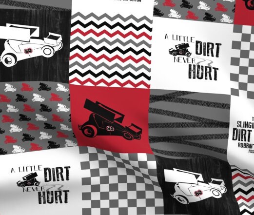 Sprint Car Racing Blanket Green