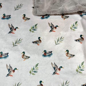 Pick Your Size Malard Duck Minky Blanket, Faux Furr Blanket, Duck Blanket, Neutral Blanket, Duck  Nursery, Duck Hunting, Hunting Nursery