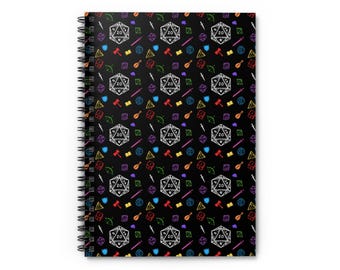 D&D Spiral Notebook: Role Playing Game Journal, DM Companion