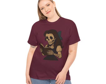 Gothic Skeleton Belle T-Shirt: Beauty and Beast Punk Tee
