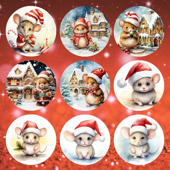 3D Lilo Mouse Christmas Ornament Straw Topper – Magical Day Creations