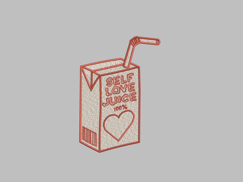 Love Juice Embroidery Design Embroidery Pattern in PES,PDF & More