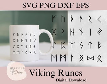 Viking runes and symbols SVG digital download / Runes bundle SVG / Viking alphabet / Norse Symbol clipart / Norse symbol / Celtic runes svg