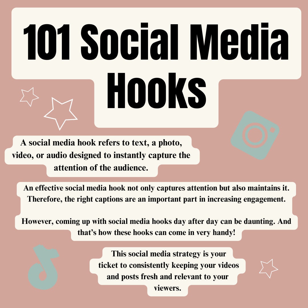 101 Social Media Hooks With Master Resale Rights MRR and Private Label ...