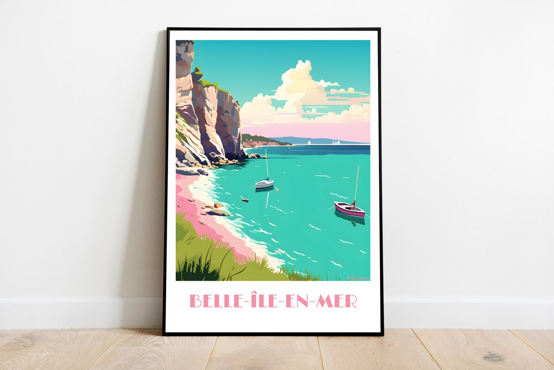 Poster golf Belle île en Mer