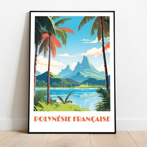 NEW CALEDONIA handmade poster -  wall art retro travel poster framed birthday home made decor gift vector illustration print  custom text