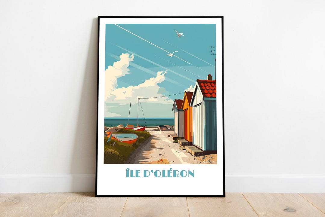 Handmade Ol ron Island Poster Wall Art Modern Travel Poster Framed handmade-ol-ron-island-poster-wall-art-modern-travel-poster-framed