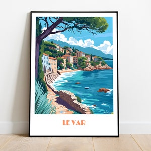 Handmade VAR poster -  wall art modern travel poster framed birthday home made decor gift vector illustration print painting  custom text