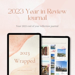 2023 Year in Review Reflection Journal | End of Year | Digital Journal | Reflection Journal | Mindfulness | Self-Discovery| Personal Growth|