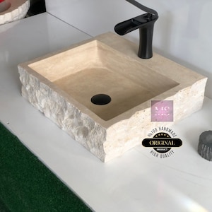 marble sink,stone sink,custom sink,vanity sink,bathroom sink,wall sink,calacatta sink,travertine sink,handmade sink,modern sink,luxury sink
