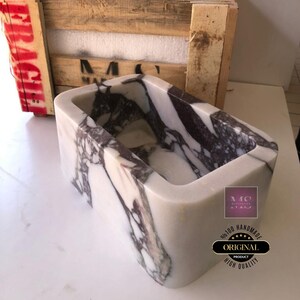 Calacatta  Wall-mounted Sink - Wallmounted - Calacatta - Natural Stone - Handcrafted - Marble Sink - Wash Basin - Bathroom - Stone Vanity