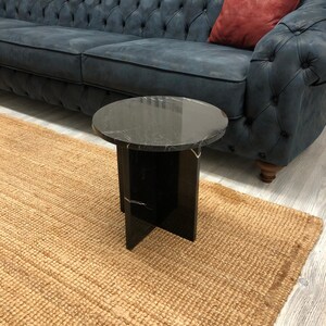 Marble Coffee Table - Modern Side Table, Luxury Living Room Table, Handmade Stone Table, Custom Marble Table
