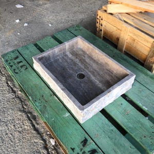 Travertine Sink Split Face Design - 100% Natural Stone - Handcrafted - Sink for Bathroom - Stone Sink - Marble Sink - Rustic Designs