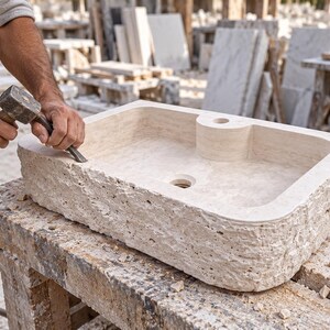 travertine sink
travertine vessel sink
natural stone sink
stone bathroom sink
hand carved stone sink
natural stone vessel basin
split face sink
rustic bathroom sink
beige bathroom sink
stone vanity sink
bathroom vessel basin
travertine bathroom basin
luxury bathroom sink
custom stone sink
powder room sink
organic modern bathroom
Mediterranean bathroom sink
spa bathroom sink
hotel bathroom sink
handmade stone basin