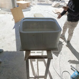 Elegant Bathroom Sink Wall Mount Marble Sink Marble Bathroom Sink Powder Room Sink Top Natural Stone White Marble Sink Custom Vanity