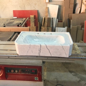 carrara marble sink,
wall mount sink,
floating vanity,
3 hole marble sink,
custom marble basin,
white stone sink,
modern bathroom sink,
handmade wall sink,
european marble sink,
natural stone vanity,
luxury wall basin,
minimalist sink,
artisan marble sink