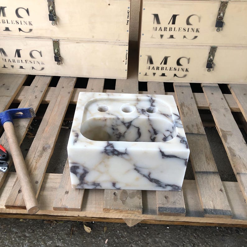 Marble sink, Vessel sink, calcatta marble sink, gold marble sink, hand carved sink, sinks for bathroom, powder room sinks, viola vanity, washbasin bathroom, vanity top sink, mounted marble sink, Wall Mount Sink, custom order sink