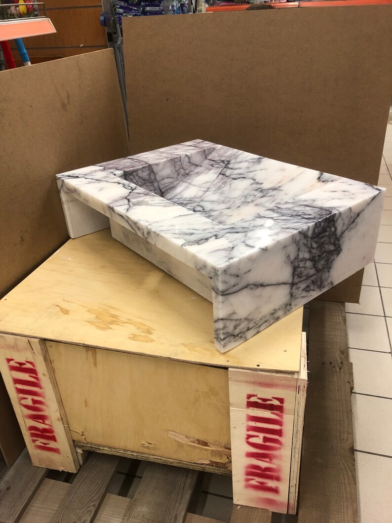 Elegant Bathroom Sink Wall Mount Marble Sink Marble Bathroom Sink Powder Room Sink Top Natural Stone Lilac Marble Sink Custom Vanity