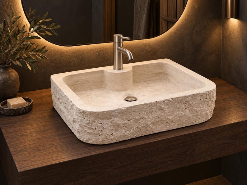 travertine sink
travertine vessel sink
natural stone sink
stone bathroom sink
hand carved stone sink
natural stone vessel basin
split face sink
rustic bathroom sink
beige bathroom sink
stone vanity sink
bathroom vessel basin
travertine bathroom basin
luxury bathroom sink
custom stone sink
powder room sink
organic modern bathroom
Mediterranean bathroom sink
spa bathroom sink
hotel bathroom sink
handmade stone basin