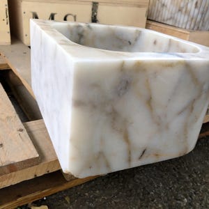 Marble sink, Vessel sink, calcatta marble sink, gold marble sink, hand carved sink, sinks for bathroom, powder room sinks, washbasin bathroom, vanity top sink, mounted marble sink, Wall Mount Sink, custom order sink, vanity sink